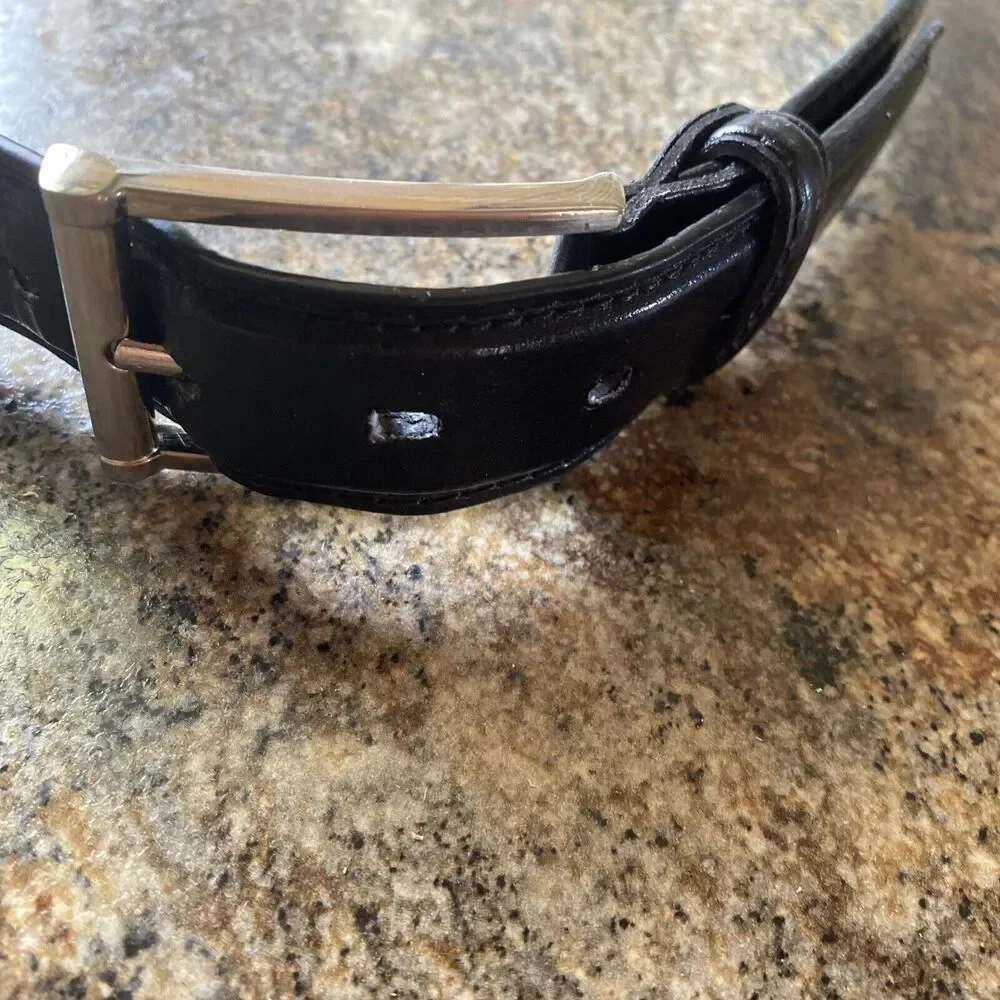 Men's Belt Size 40 Leather Belt 1 1/4 in Wide Plain Leather Belt